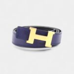 Hermès Blue Leather Belt A Statement of Elegance