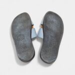 Hermes Blue Leather Izmir Flat Sandals 42 EU
