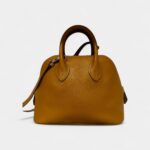 Hermès Bolide 1923 25 Bag in Camel Clemence Leather – Handmade Compact Handbag