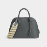 Hermès Bolide 1923 25 Bag in Etain Grey Epsom Leather – Handmade Bag with Contrast Strap