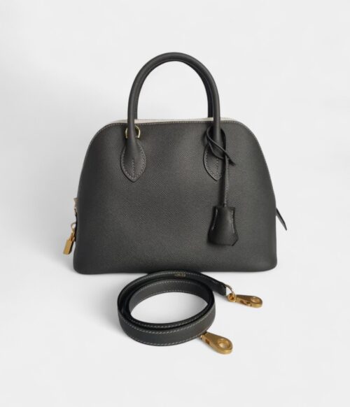 Hermès Bolide 1923 Mini Gris Etain Epsom Leather with Gold Hardware