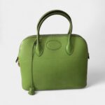 Hermès Bolide 31 Bag in Apple Green Leather – Handmade Classic Handbag