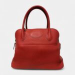 Hermès Bolide 31 Bag in Red Clemence Leather – Handmade Timeless Handbag