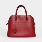 Hermès Bolide 31 Rouge Vif Epsom Leather with Gold Hardware