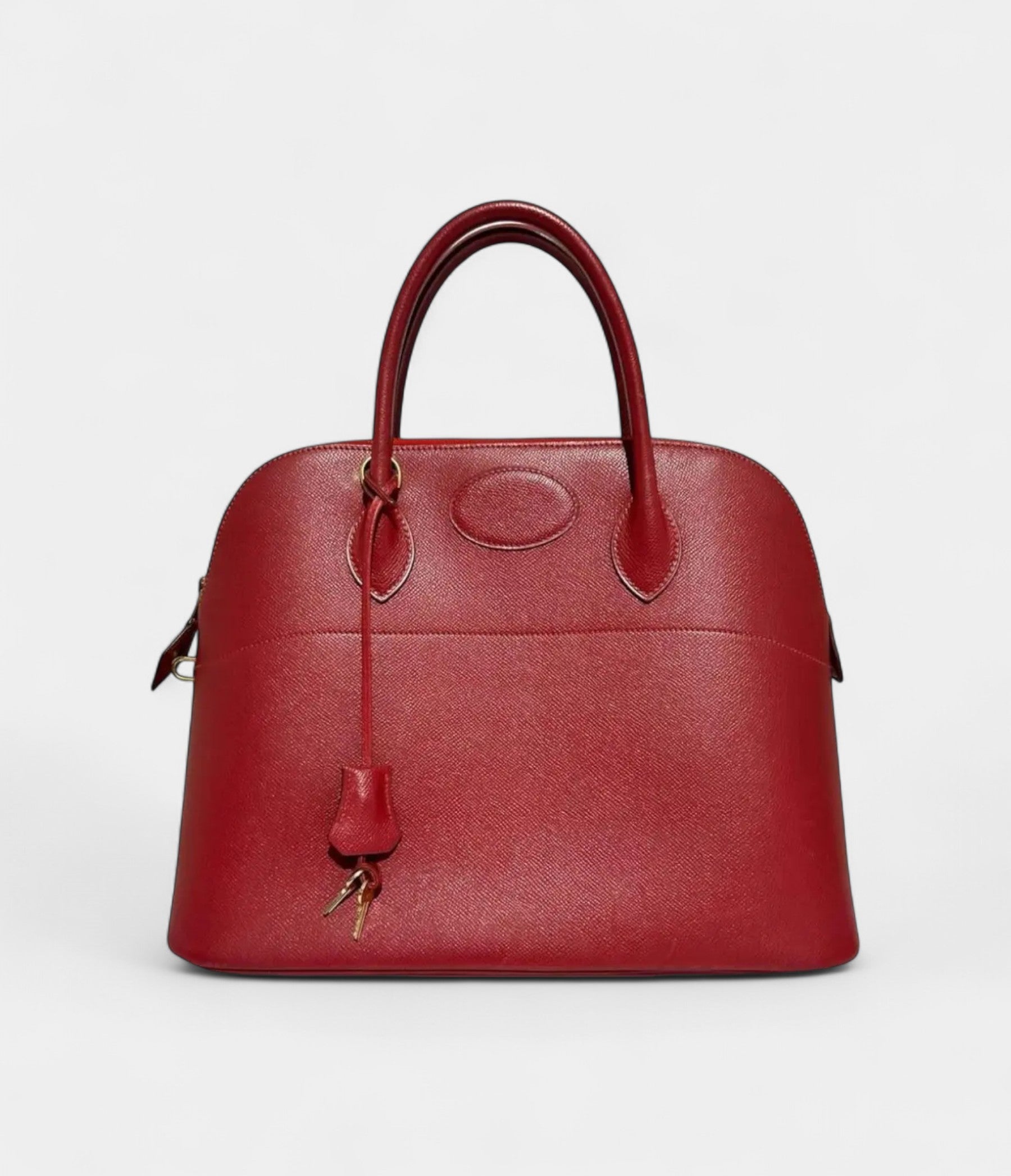 Hermès Bolide 31 Rouge Vif Epsom Leather with Gold Hardware