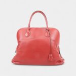 Hermès Bolide 40 Travel Bag in Red Leather – Handmade Luxury Weekender