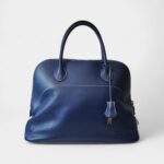 Hermès Bolide 31 Bag in Blue Leather – Handmade Travel Handbag