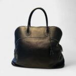 Hermès Bolide 25 Black Gulliver Leather with Palladium Hardware