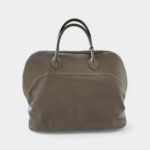 Hermès Bolide 31 Travel Bag in Grey Leather – Handmade Weekender Bag