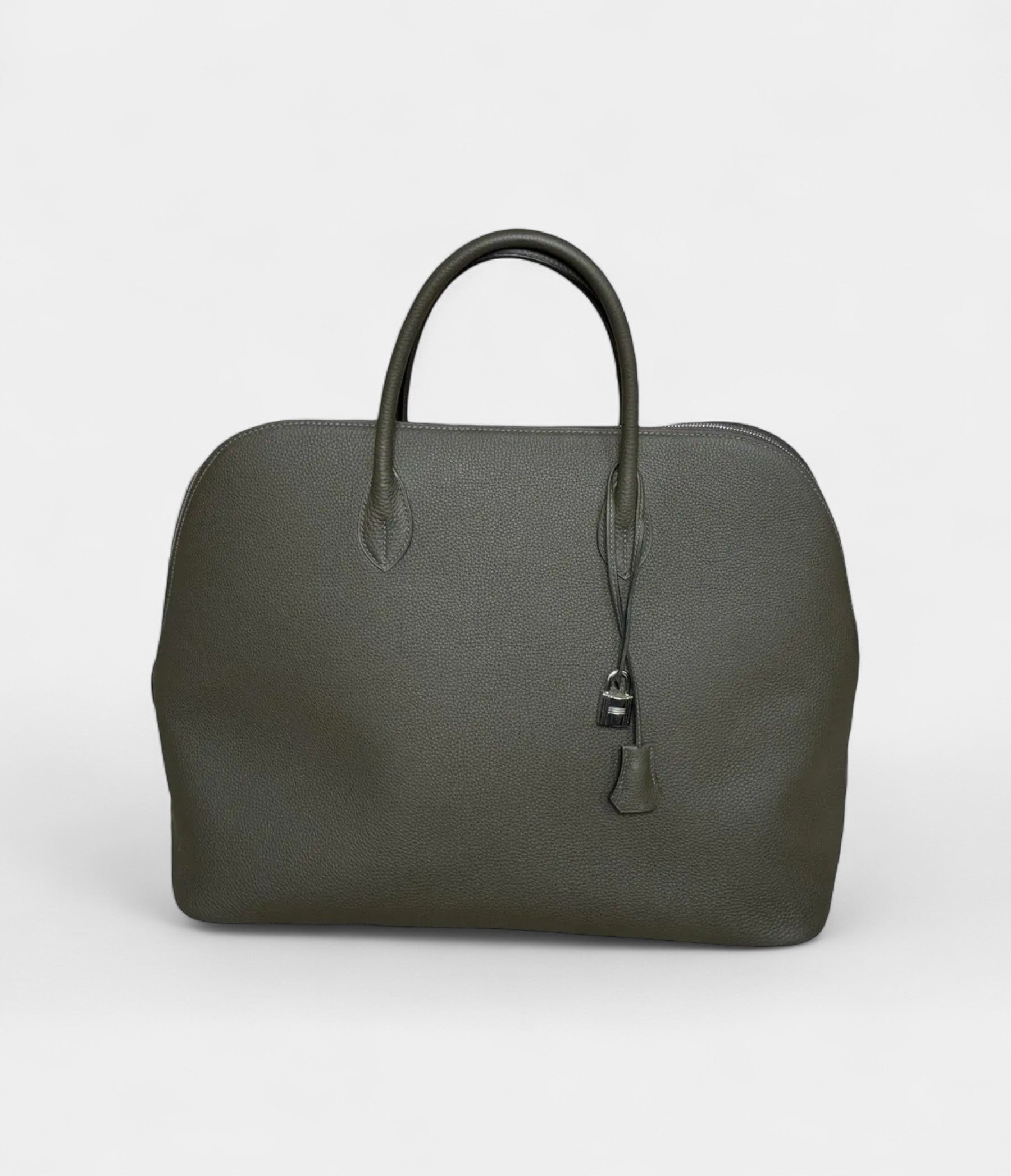 Hermès Bolide 25 Travel Bag in Taupe Clemence Leather