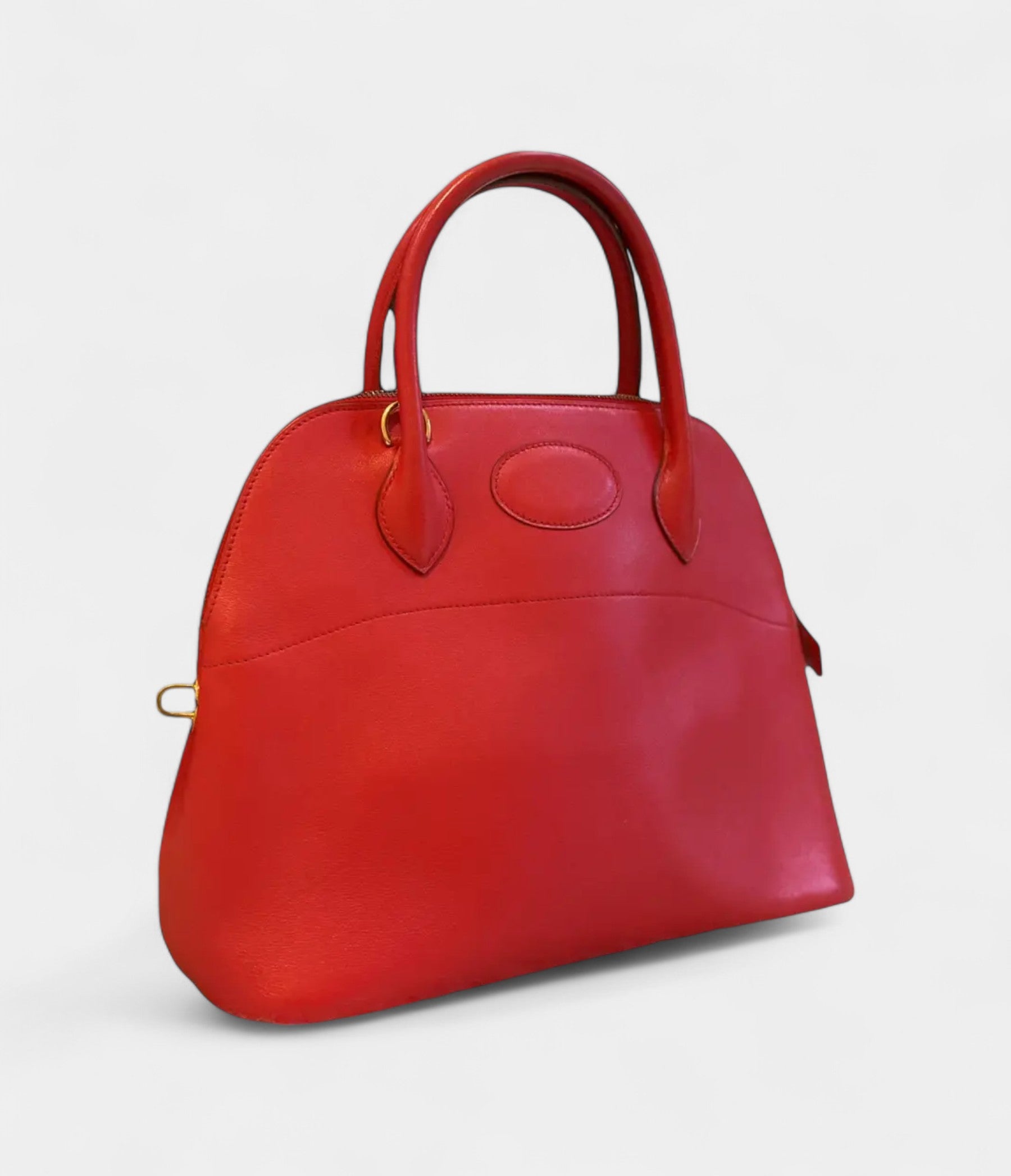 Hermès Bolide Handmade Bag in Red Leather