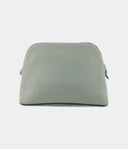 Hermès Bolide Medium Travel Case in Cloud & Mint Cotton