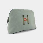 Hermès Bolide Medium Travel Case in Cloud & Mint Cotton