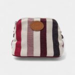 Hermès Bolide Mini Pouch in Multicolor Striped Cotton – Handmade Bag