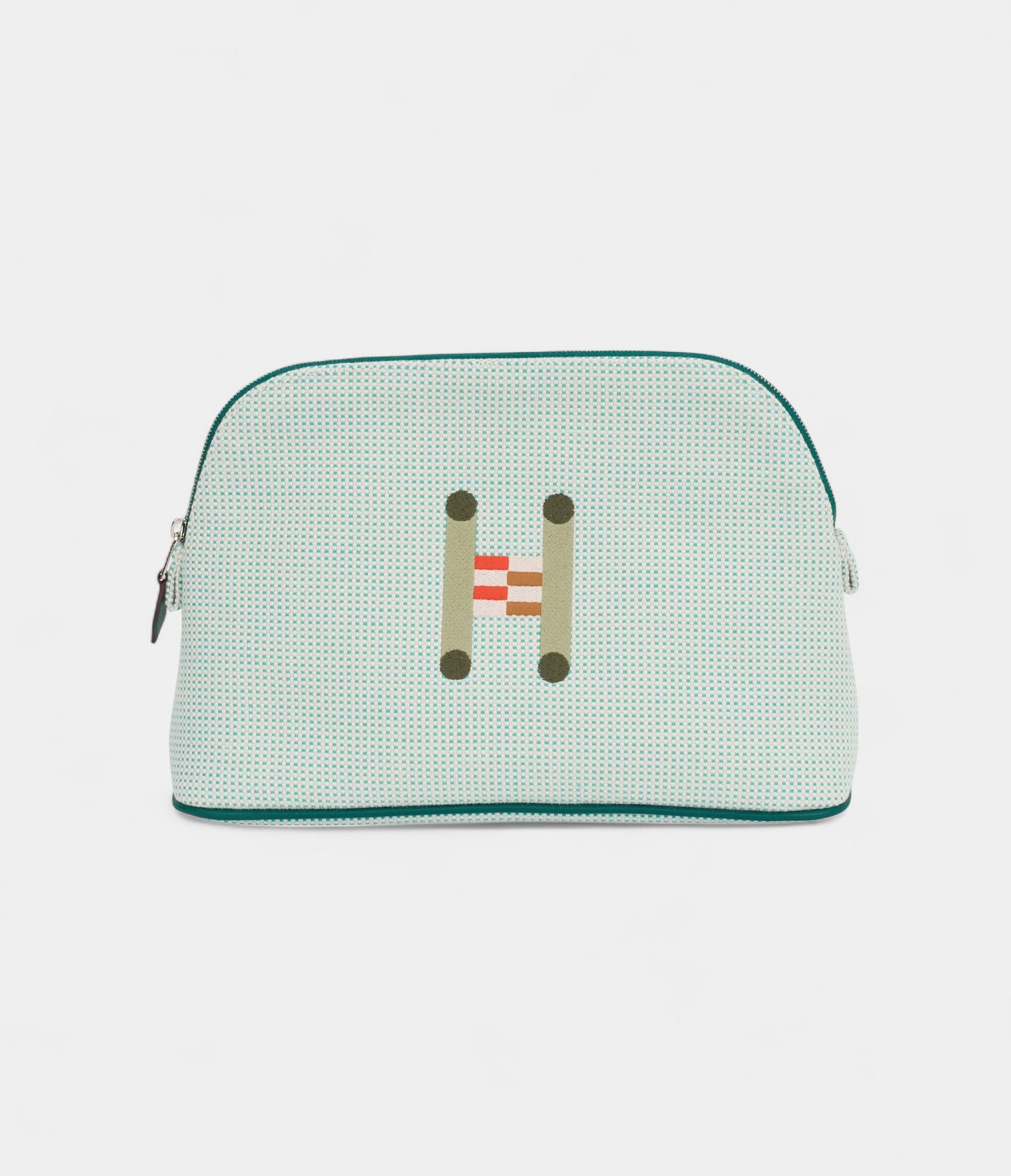 Hermès Bolide Mini Travel Case in Crazy H Green