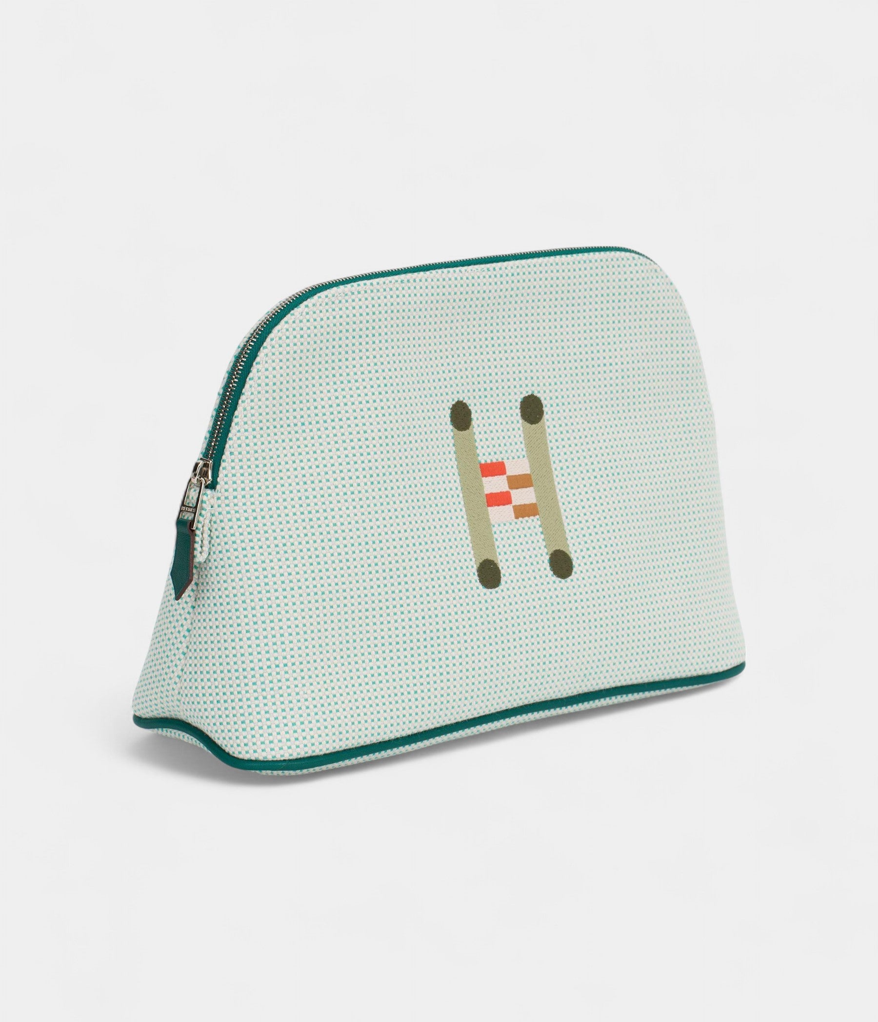 Hermès Bolide Mini Travel Case in Crazy H Green