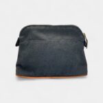 Hermès Bolide Mini Travel Case in Grey Cotton Canvas
