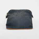 Hermès Bolide Mini Travel Case in Grey Cotton Canvas