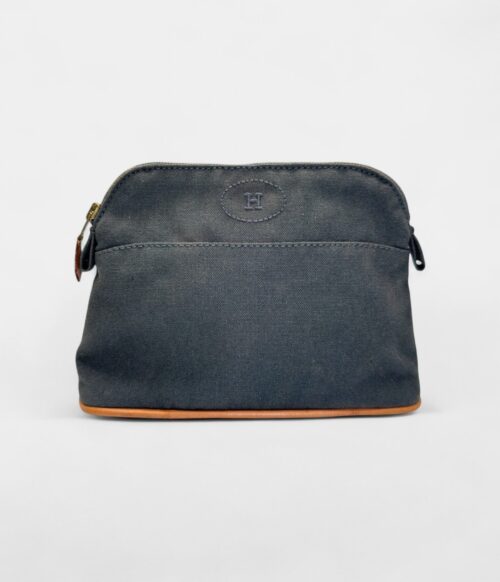 Hermès Bolide Mini Travel Case in Grey Cotton Canvas