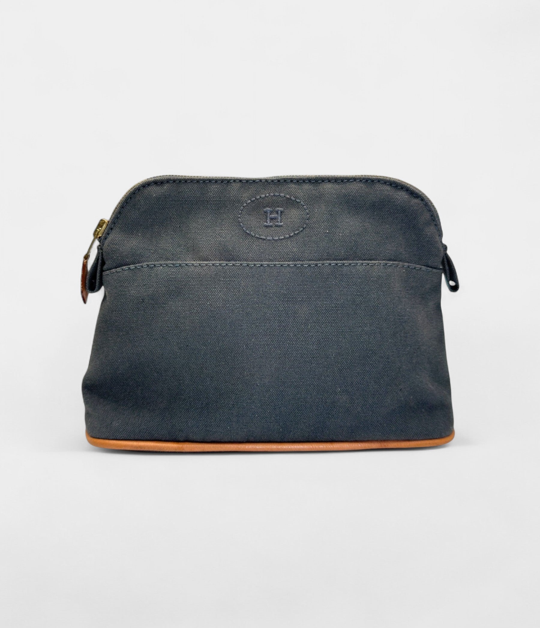 Hermès Bolide Mini Travel Case in Grey Cotton Canvas