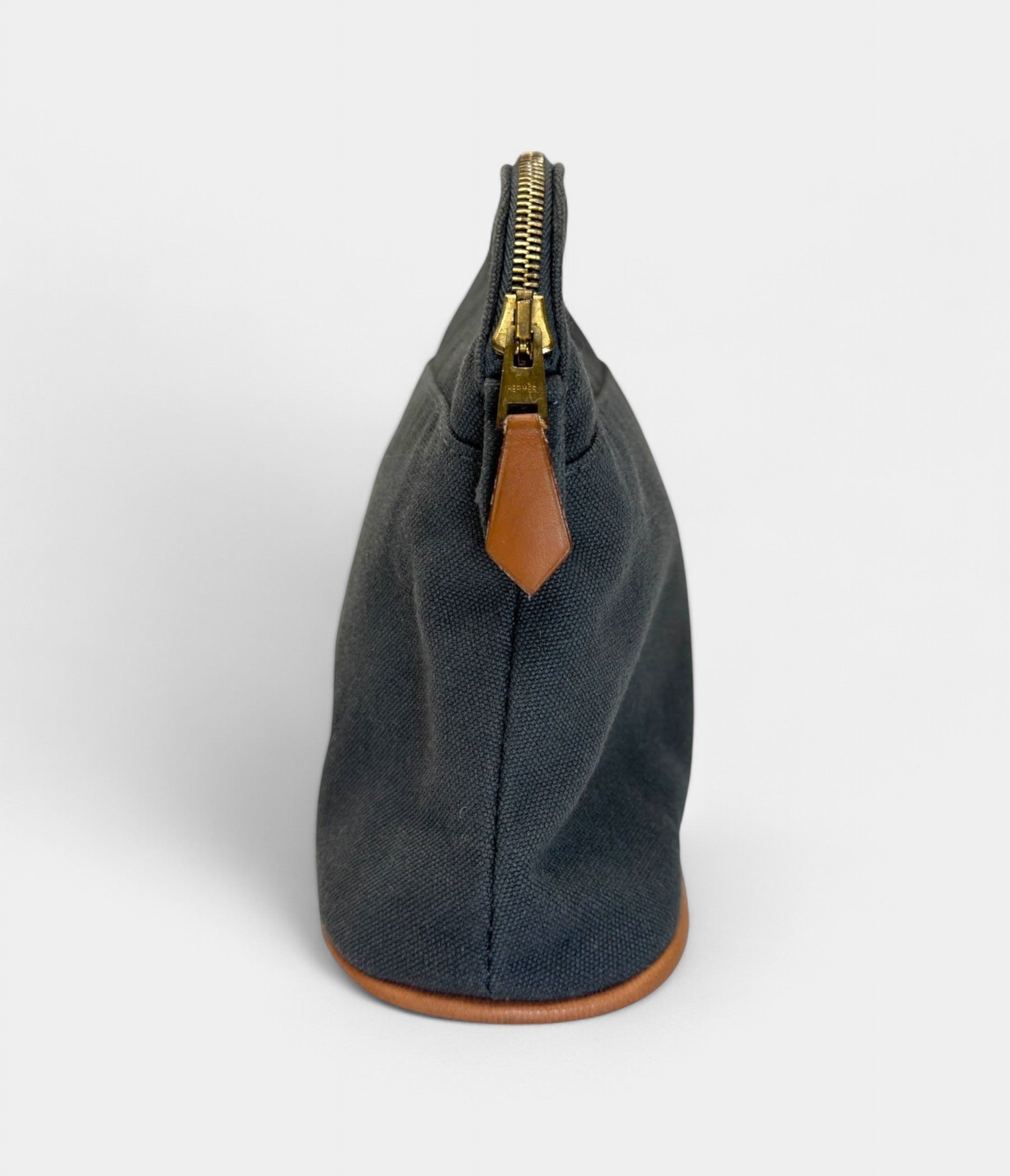 Hermès Bolide Mini Travel Case in Grey Cotton Canvas