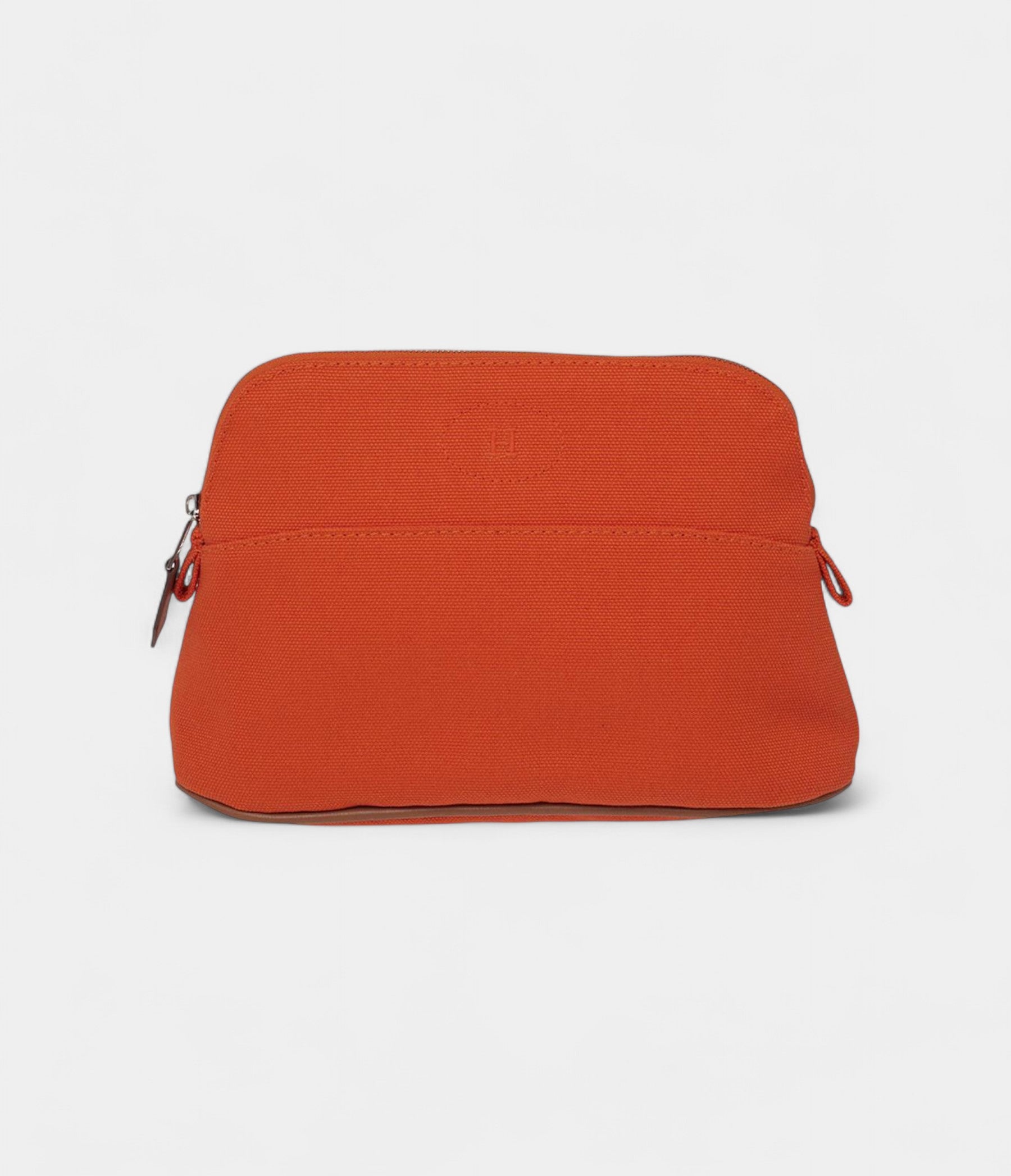 Hermès Bolide Mini Travel Case in Orange Feu Canvas
