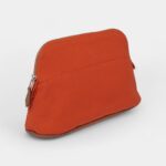 Hermès Bolide Mini Travel Case in Orange Feu Canvas