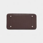 Hermès Bordeaux Evercalf Shadow Birkin 25 Palladium Hardware