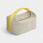 Hermès Bride-A-Brac Large Case in H Plume Cotton Canvas