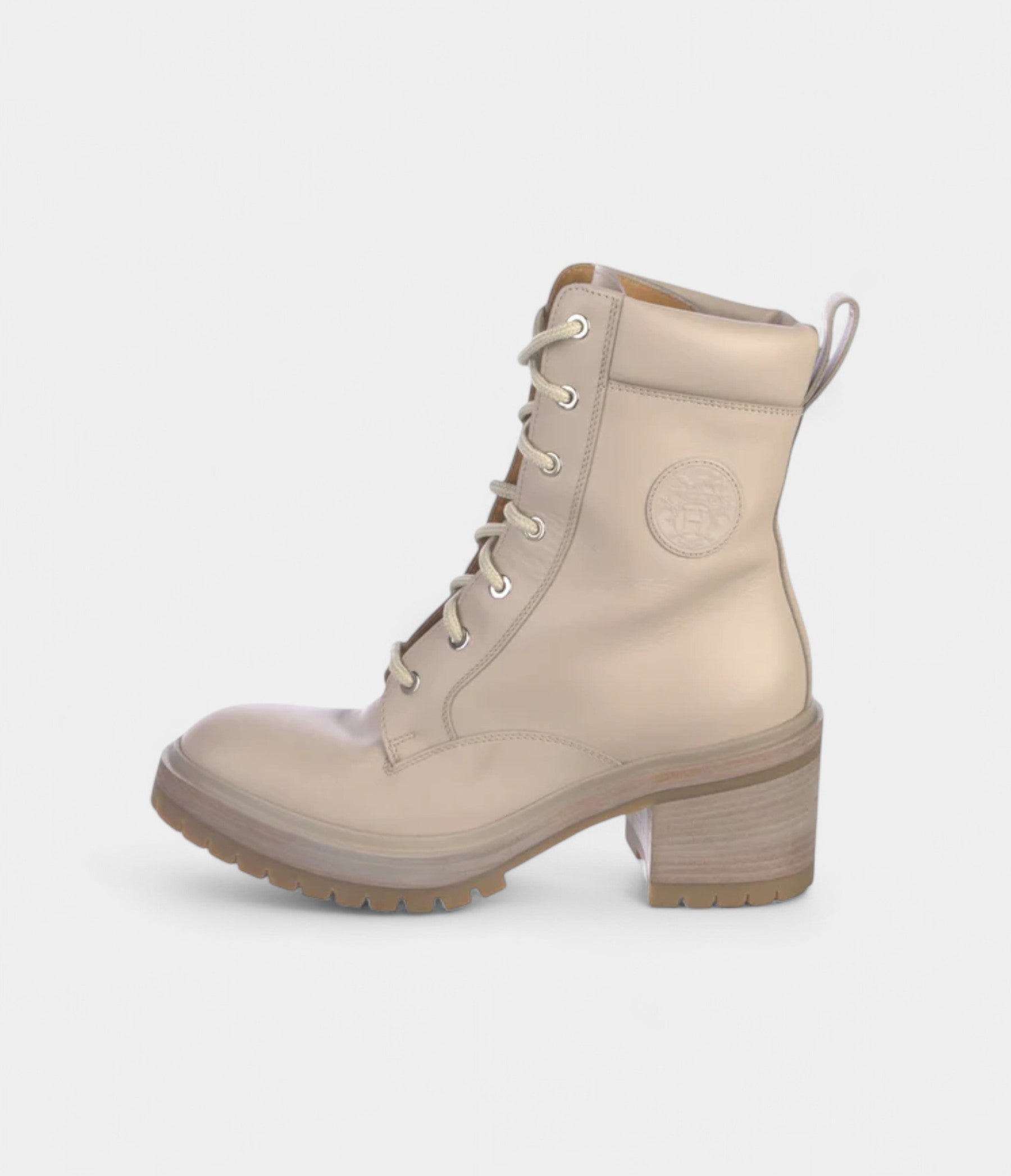 Hermès Bridge Leather Combat Boots A Fusion of Strength and Elegance