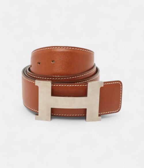 Hermès Brown Leather Belt Classic Warmth with Timeless Versatility
