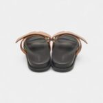 Hermes Brown Leather Chypre Flat Sandals 45 EU