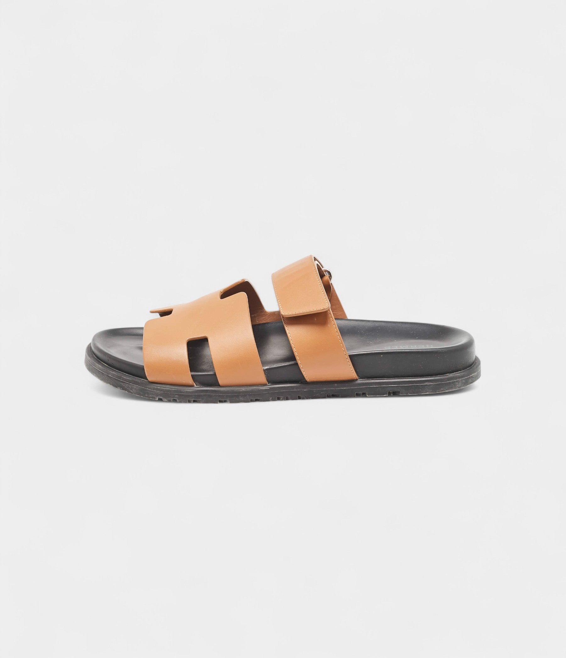 HermesBrownLeatherChypreSandals42EU_5.jpg Hermes Brown Leather Chypre Sandals 42 EU