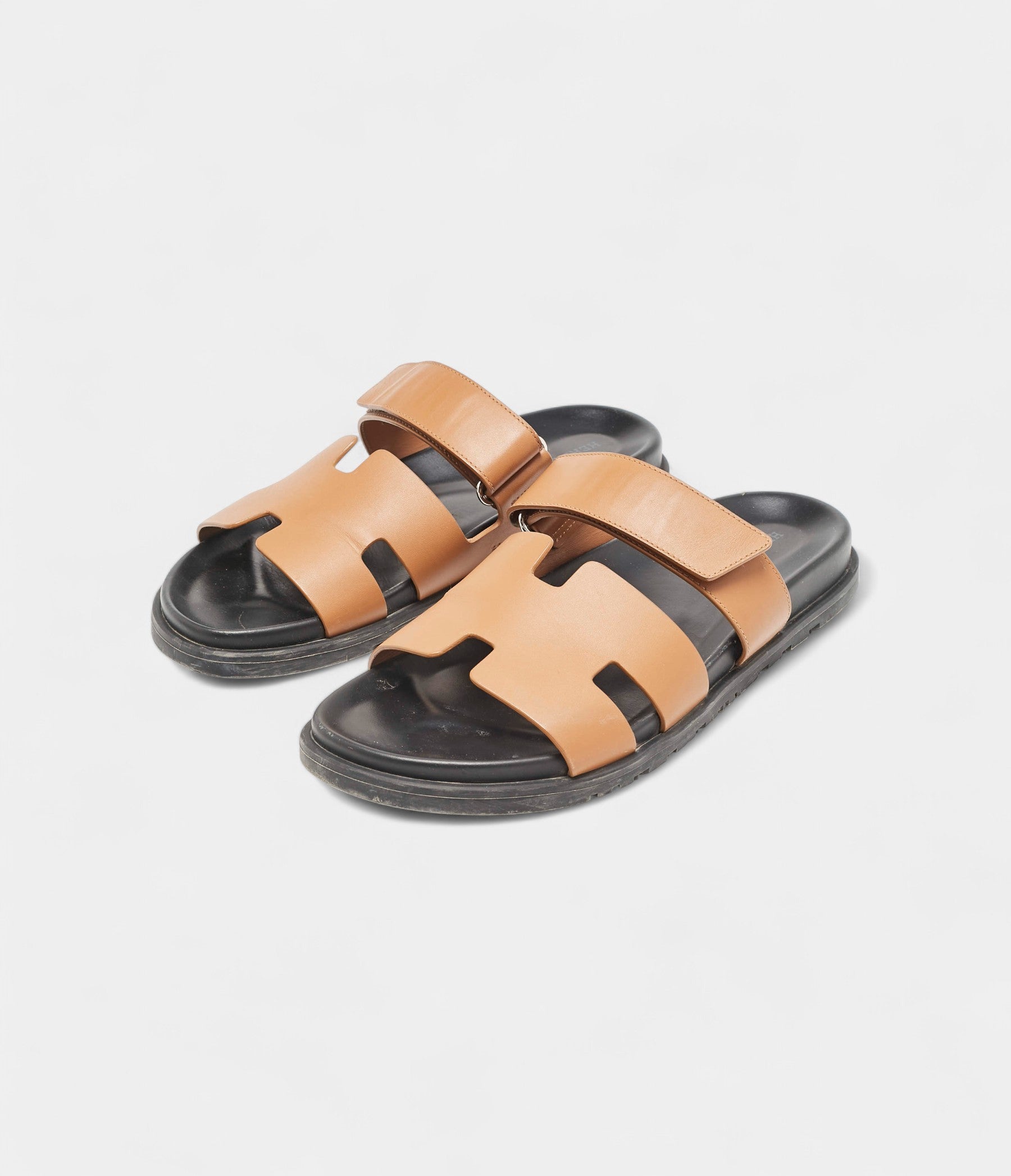 HermesBrownLeatherChypreSandals42EU_6.jpg Hermes Brown Leather Chypre Sandals 42 EU