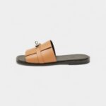 Hermès Brown Leather Gabriel Sandals 43 EU