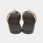 Hermès Brown Leather Gabriel Sandals 43 EU