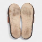 Hermes Brown Leather Izmir Slides 43 EU