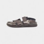Hermes Brown Leather Takara Slide Slingback Sandals 43 EU