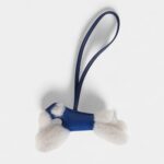 Hermès Budy Charm Bleu France Bleu Saphir Milo Lambskin Merino Sheepskin