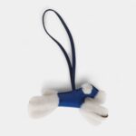 Hermès Budy Charm Bleu France Bleu Saphir Milo Lambskin Merino Sheepskin