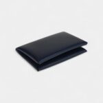 Hermès Calvi Card Holder Blue Abysse Box Palladium Hardware