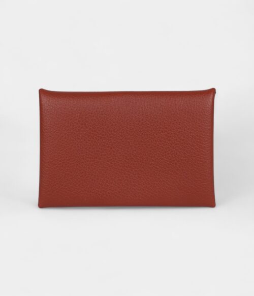 Hermès Calvi Card Holder Cuivre Evercolor Palladium Hardware
