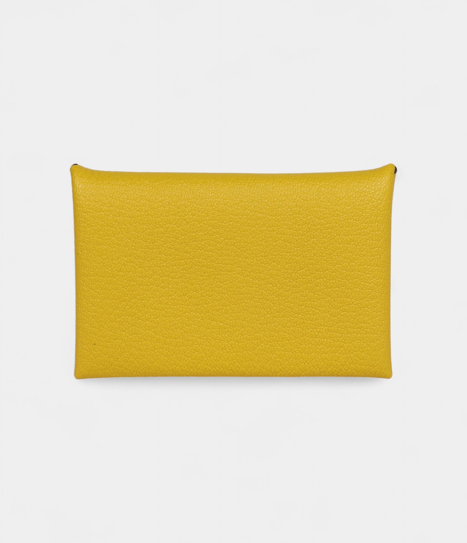 Hermès Calvi Card Holder Cumin Verso Chevre Mysore Palladium Hardware