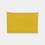 Hermès Calvi Card Holder Cumin Verso Chevre Mysore Palladium Hardware
