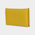 Hermès Calvi Card Holder Cumin Verso Chevre Mysore Palladium Hardware