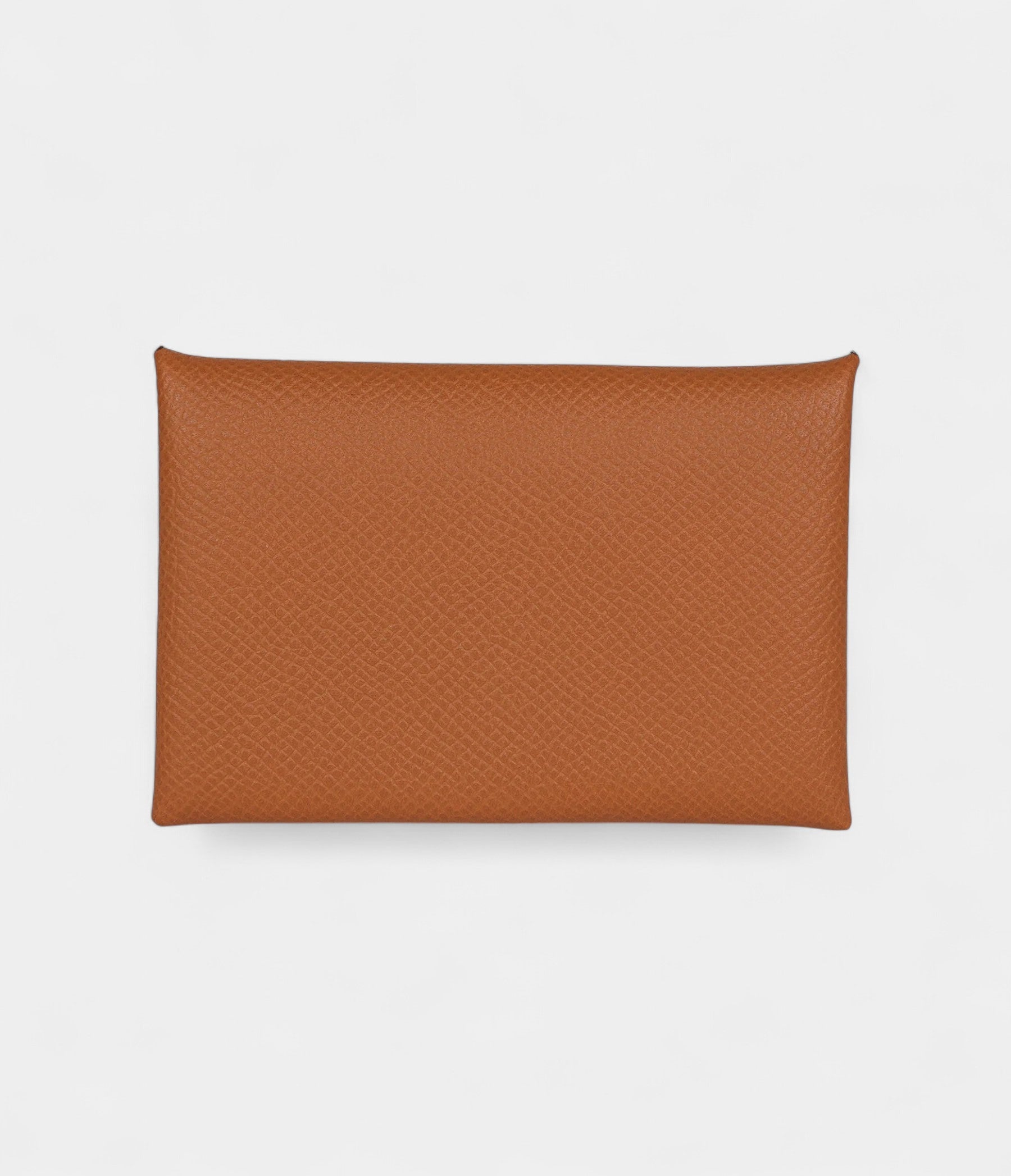 Hermès Calvi Card Holder Gold Epsom Palladium Hardware