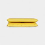 Hermès Calvi Card Holder Jaune Citron Ostrich Palladium Hardware