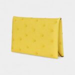 Hermès Calvi Card Holder Jaune Citron Ostrich Palladium Hardware