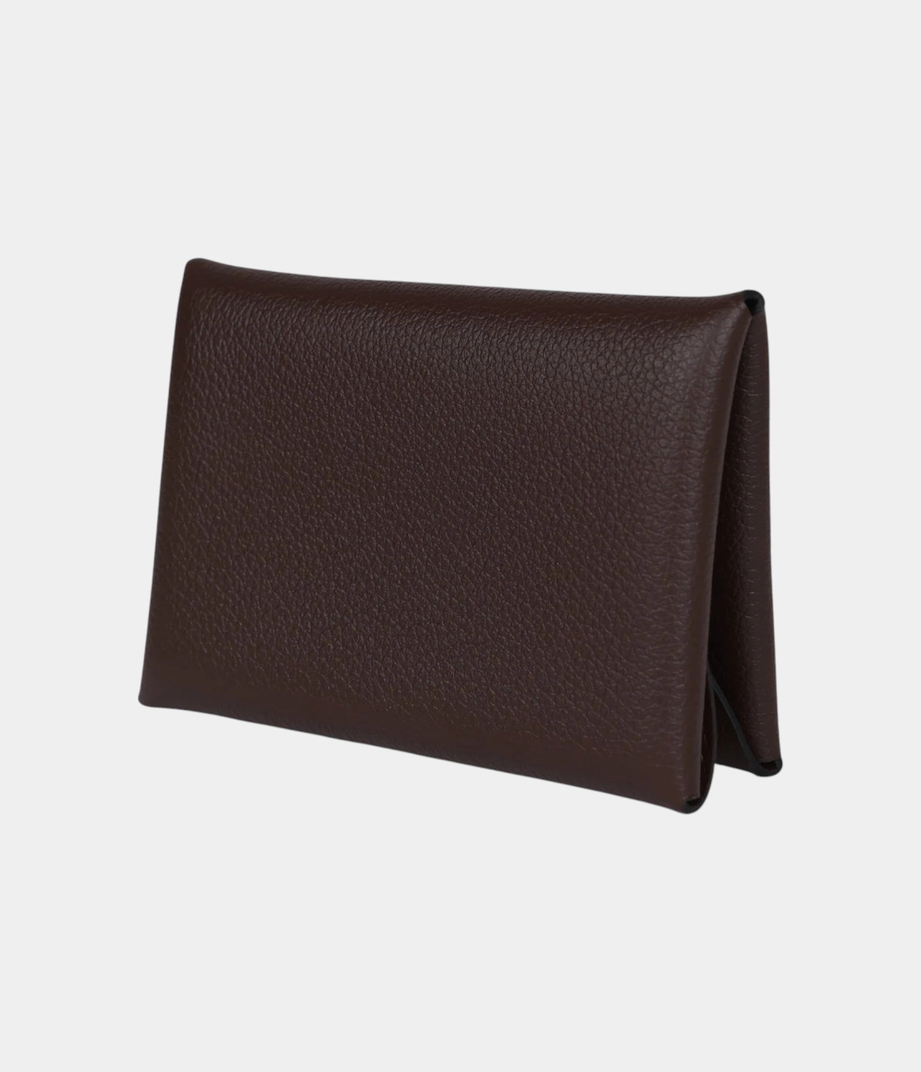 Hermès Calvi Card Holder Moka Evercolor Palladium Hardware