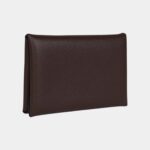 Hermès Calvi Card Holder Moka Evercolor Palladium Hardware